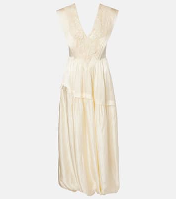 Lace-trimmed maxi dress | Xu Zhi