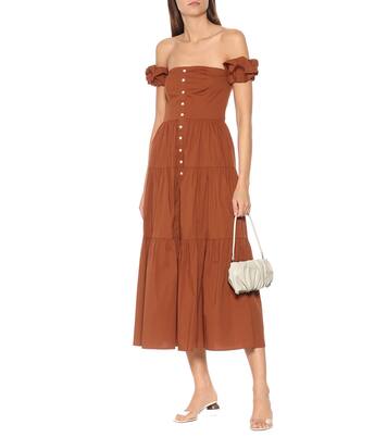 Bean leather shoulder bag | Staud