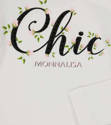 Top de algodón elástico con adornos | Monnalisa