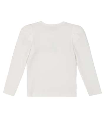 Top de algodón elástico con adornos | Monnalisa