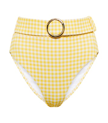 Ursula checked high-rise bikini bottoms | Alexandra Miro
