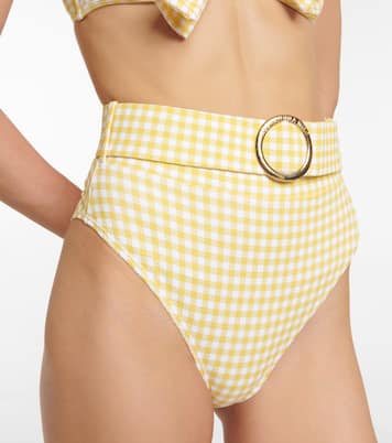 Ursula checked high-rise bikini bottoms | Alexandra Miro
