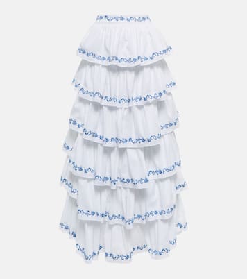 Florence tiered maxi skirt | Caroline Constas