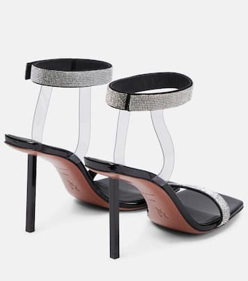Rih embellished patent leather sandals | Amina Muaddi