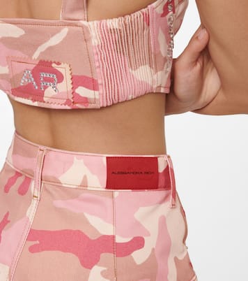 Shorts vaqueros de tiro alto | Alessandra Rich