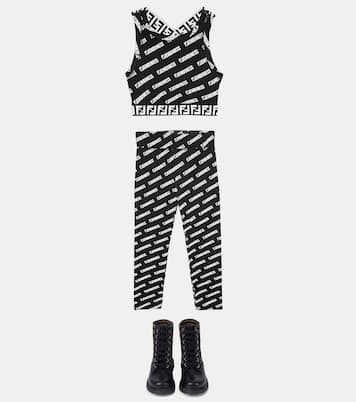 Leggings de punto fino con logo | Fendi Kids