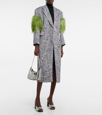 Verzierte Pantoletten aus Satin | Prada