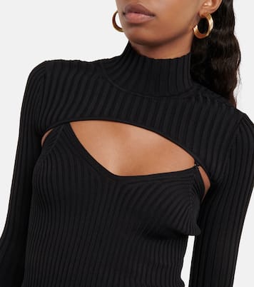 Ribbed-knit layered top | Simkhai