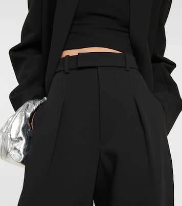 x Hailey Bieber HB wide-leg wool pants | Wardrobe.NYC