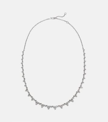 Collana Rivulet Tears in oro bianco 18kt con diamanti | Ileana Makri
