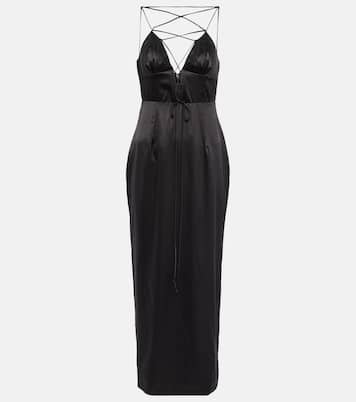 Maxikleid aus einem Seidengemisch | Alessandra Rich