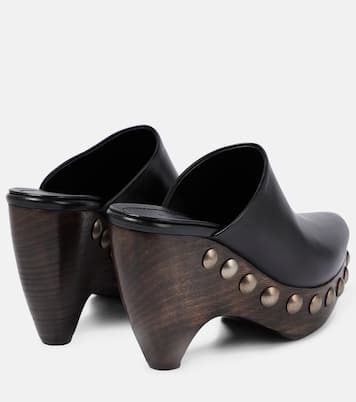 Mules Le Sabot in pelle e legno | Alaïa
