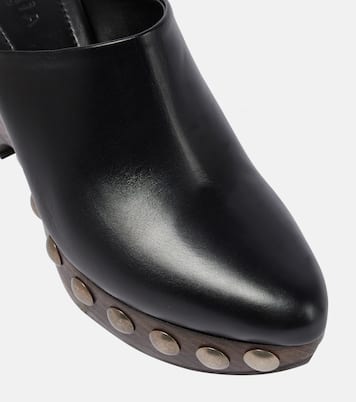 Mules Le Sabot in pelle e legno | Alaïa