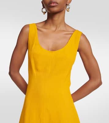 Linen-blend midi dress | Vince