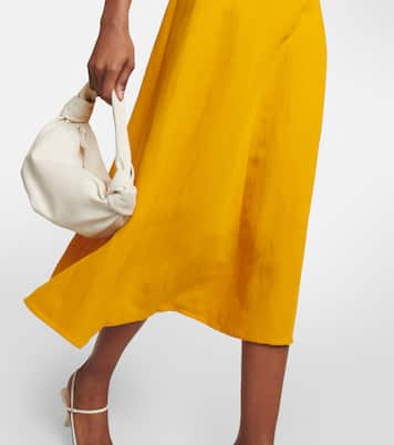 Linen-blend midi dress | Vince