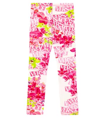 Leggings in jersey di cotone | Versace Kids