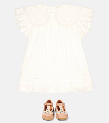 Embroidered cotton minidress | Louise Misha