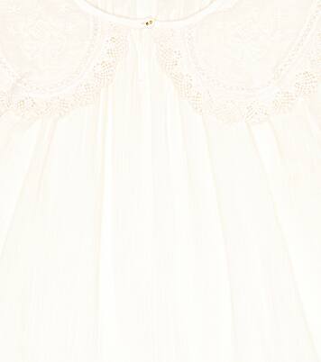 Embroidered cotton minidress | Louise Misha
