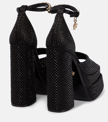 Medusa Aevitas embellished platform sandals | Versace