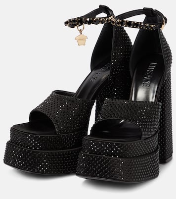 Medusa Aevitas embellished platform sandals | Versace