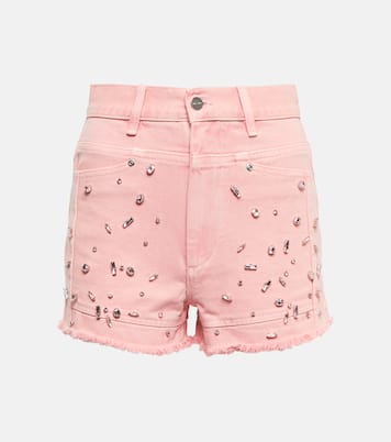 Shorts di jeans con cristalli | Xu Zhi