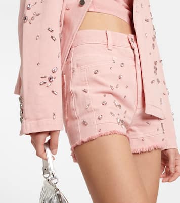 Shorts di jeans con cristalli | Xu Zhi