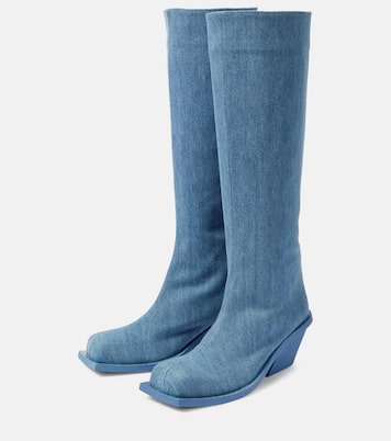 Botas altas Blondine en denim | Gia Borghini