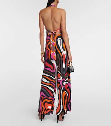 Mono Marmo con cuello halter | Pucci