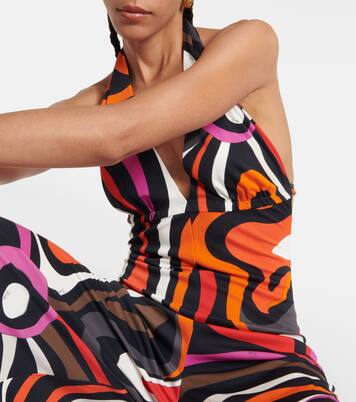 Mono Marmo con cuello halter | Pucci