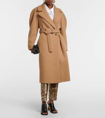 Double-breasted wool coat  | Dries Van Noten