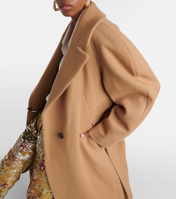 Double-breasted wool coat  | Dries Van Noten