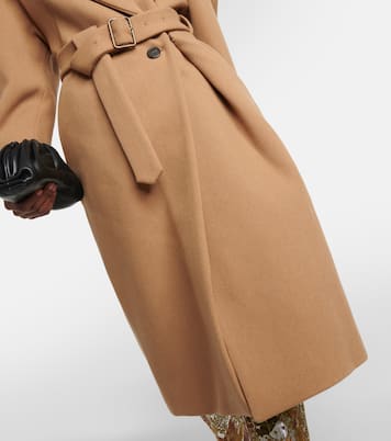 Double-breasted wool coat  | Dries Van Noten