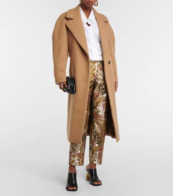Double-breasted wool coat  | Dries Van Noten