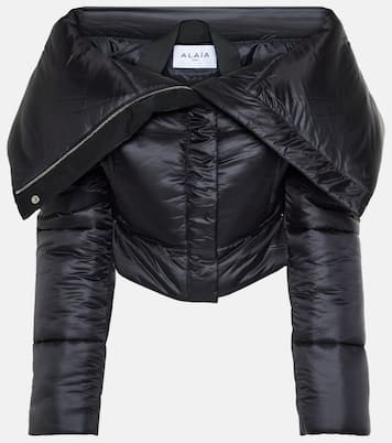 Wattierte Cropped-Jacke | Alaïa