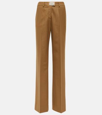 Pantalones de lana de tiro alto | Dolce&Gabbana