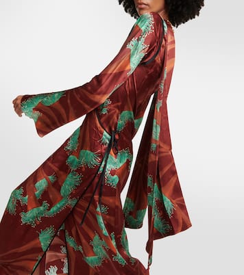 Wickelkleid Fresh of Lightening aus Seide | Johanna Ortiz