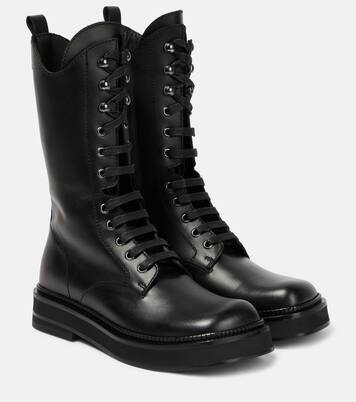 Robin leather combat boots | The Attico