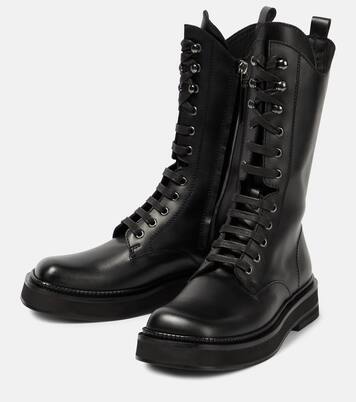 Robin leather combat boots | The Attico