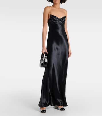 Robe aus Satin | Miu Miu