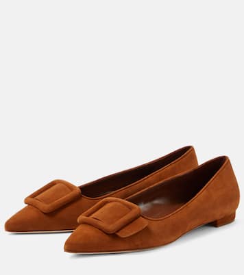 Ballerine Maysale in suede | Manolo Blahnik