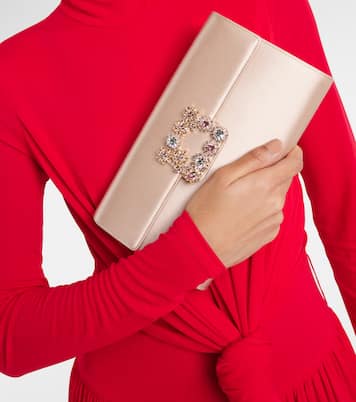 Sac en satin à ornements | Roger Vivier
