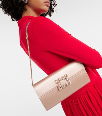 Sac en satin à ornements | Roger Vivier