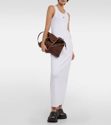 Abito lungo in jersey di cotone a coste | Givenchy