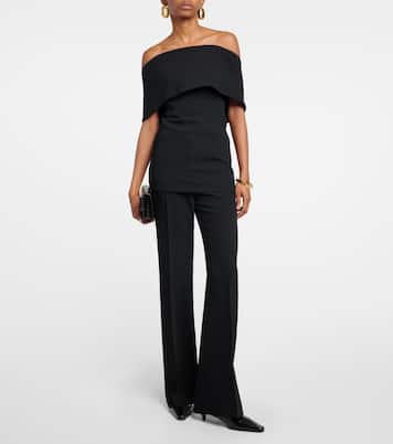 Top in crêpe con scollo bardot | Toteme