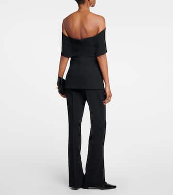 Top in crêpe con scollo bardot | Toteme