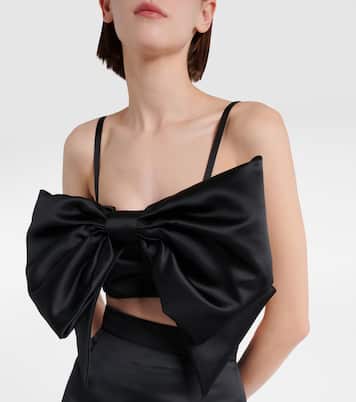 Duchess bow-detail satin bralette | Nina Ricci