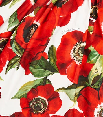 Jupe en coton à fleurs | Dolce&Gabbana Kids