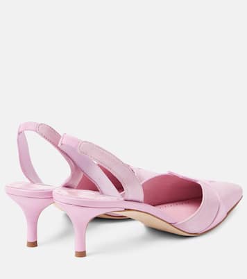 Poligleto 50 suede slingback pumps | Manolo Blahnik