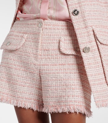 Short en tweed de coton mélangé | Versace