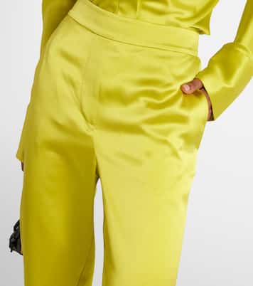 Tova silk satin straight pants | Joseph
